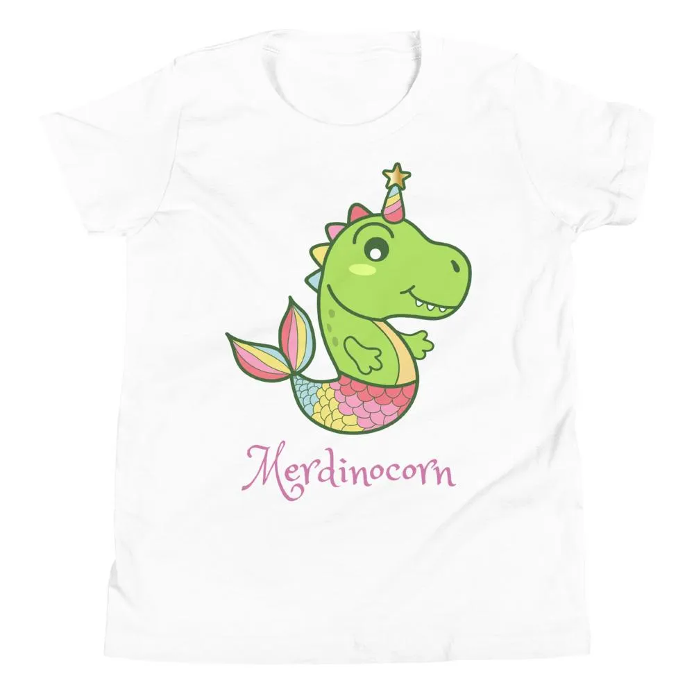 Girls Dinosaur Shirt - Merdinocorn