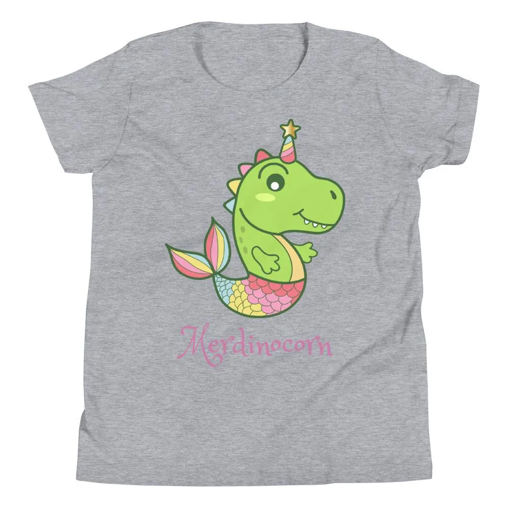 Girls Dinosaur Shirt - Merdinocorn