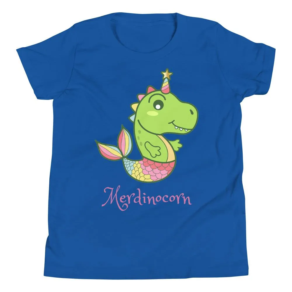 Girls Dinosaur Shirt - Merdinocorn