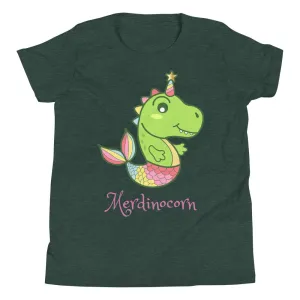 Girls Dinosaur Shirt - Merdinocorn
