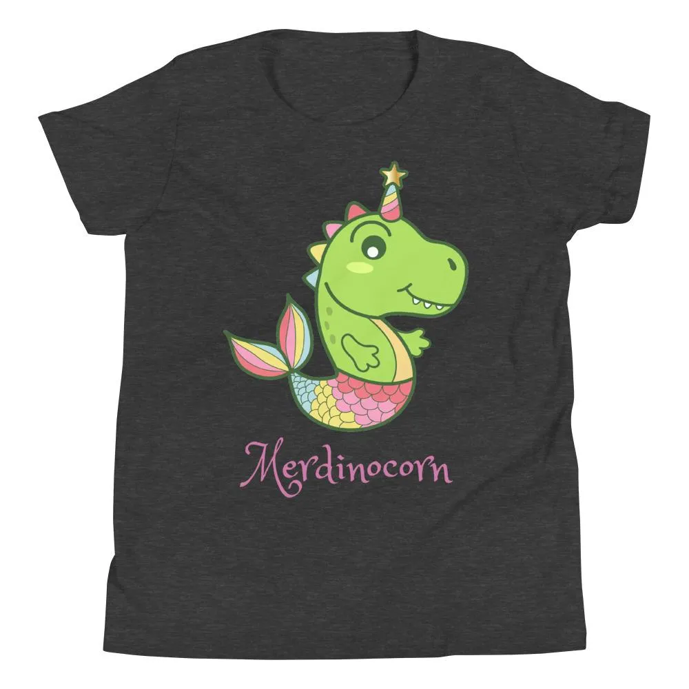 Girls Dinosaur Shirt - Merdinocorn