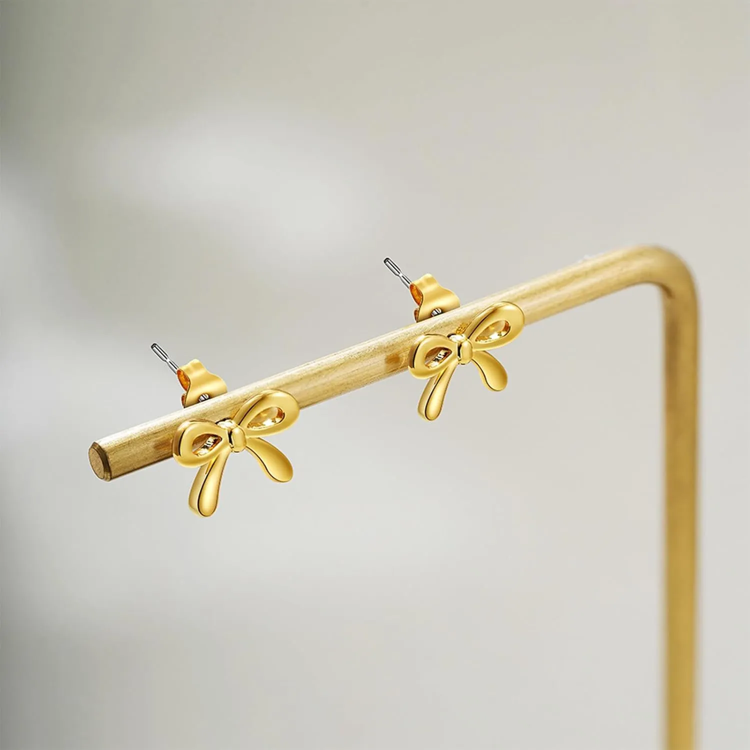 Gold Bow Earrings for Women - Huggie Hoop, Dangle Stud, and Dainty Stacks for Multiple Piercing - Jewelry Gifts