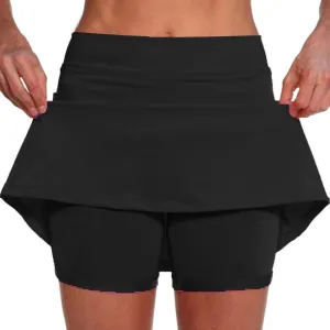 Golf Skorts for Woman High Waisted Tennis Skirts with Pockets Bodycon Athletic Skorts with Shorts