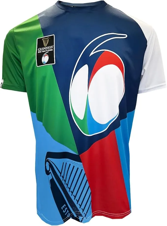 Guinness Six Nations Multi-coloured Performance T-shirt