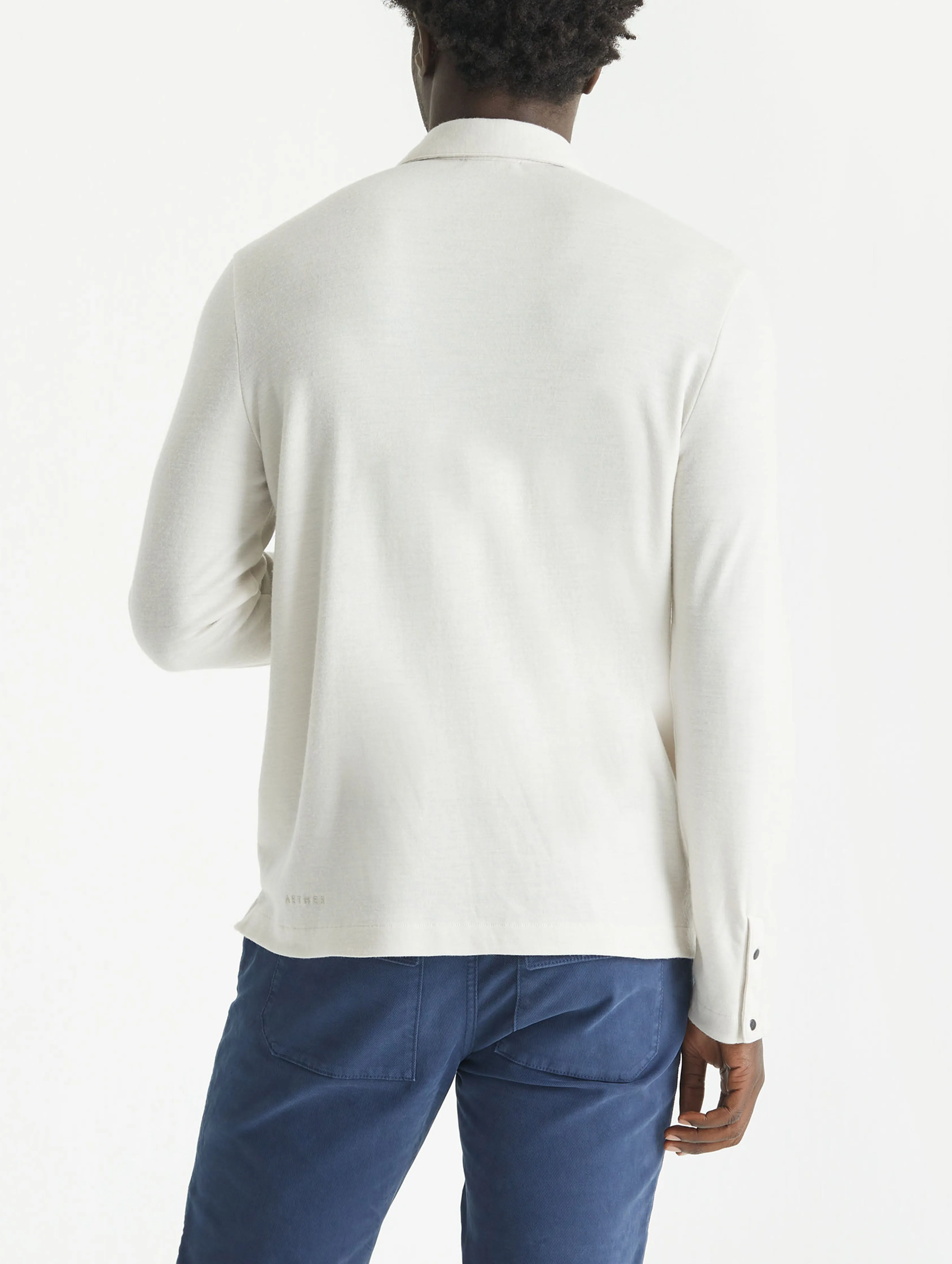 Japanese Merino Snap-Up - Bone