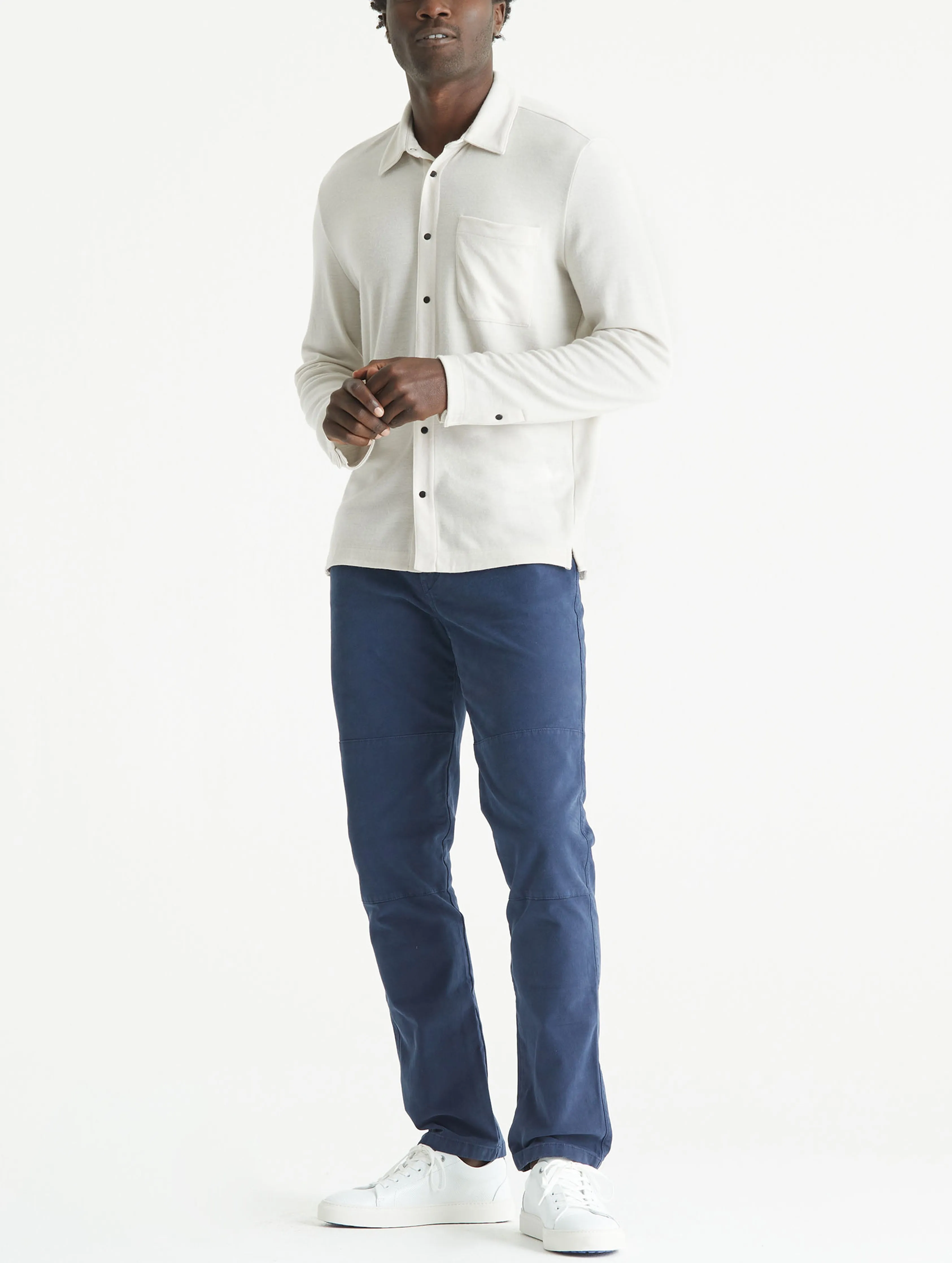 Japanese Merino Snap-Up - Bone
