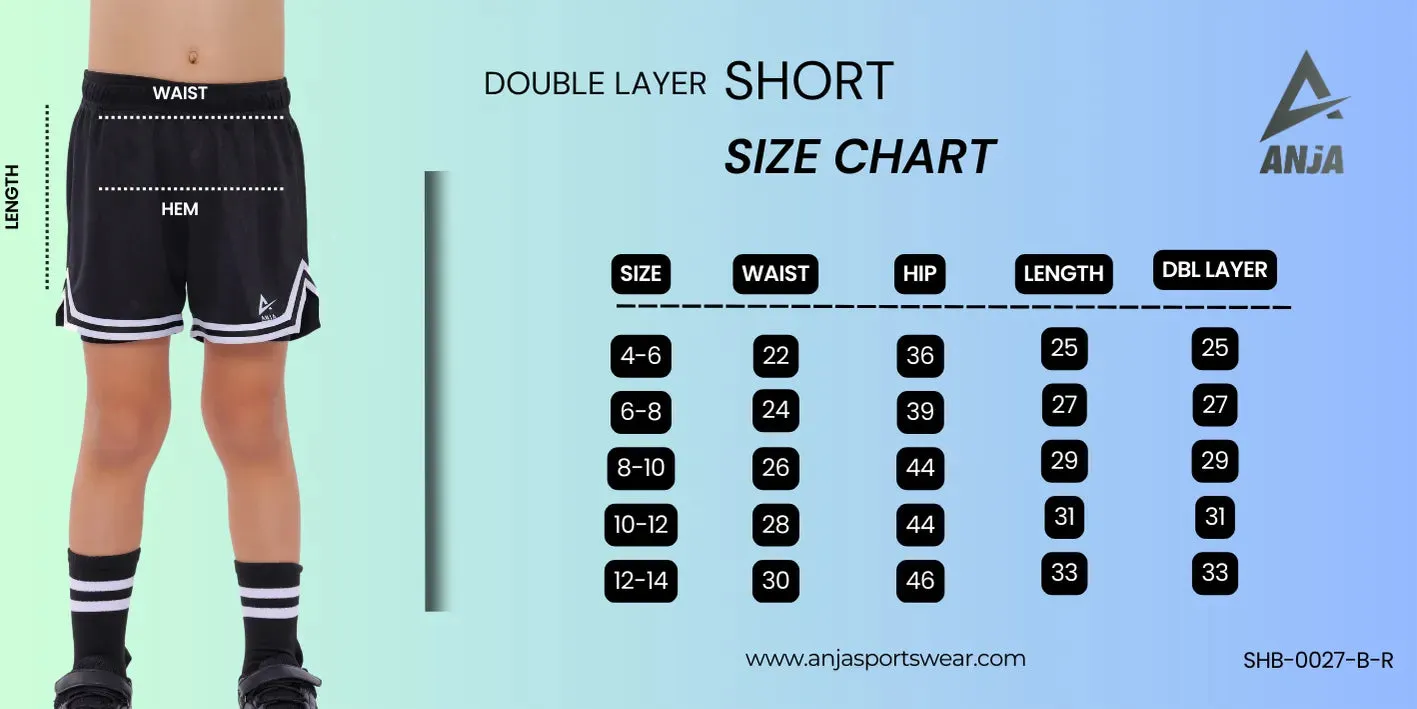 Kids Basketball Short (0027) - Anja Sportswear