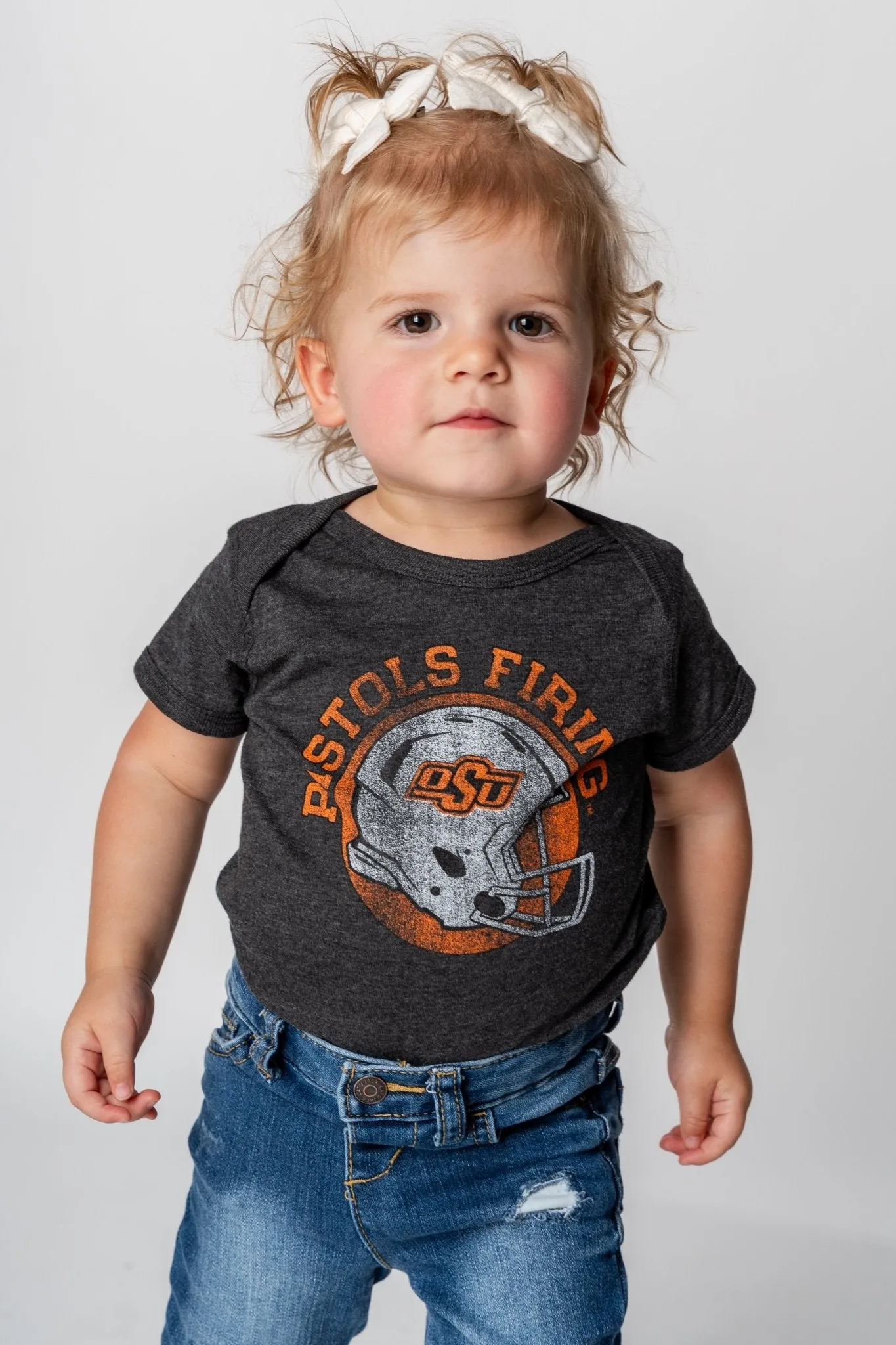 Kids OSU helmet circle onesie black
