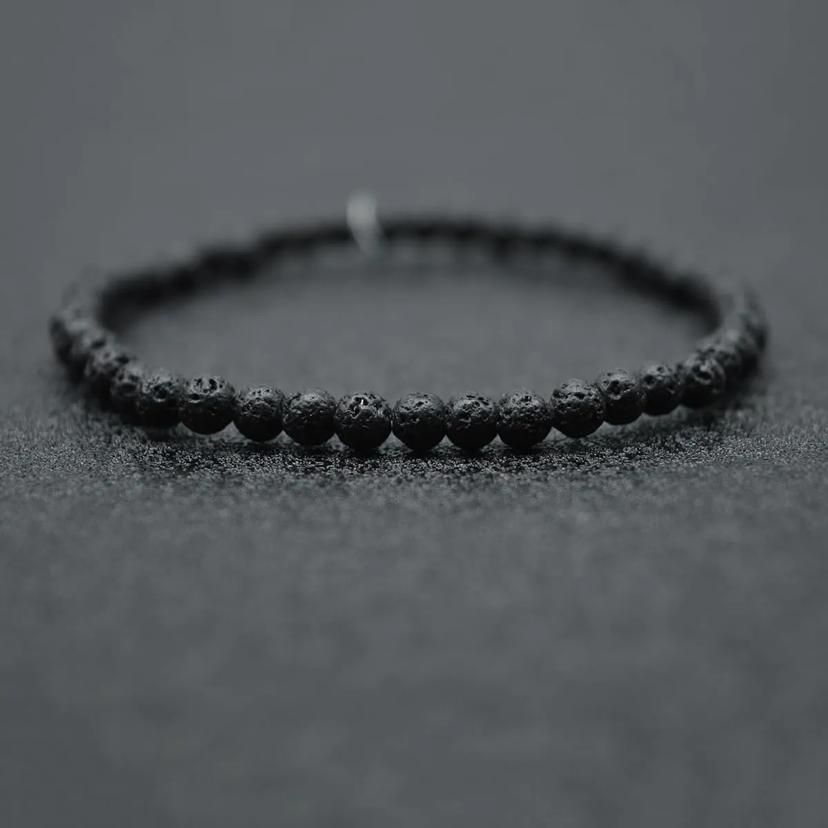 KIKILA 4mm Mini Gemstone Energy Bracelets Crushed Stone Beaded Bracelet Natural Stone Charm Beaded Small Couples Bracelets for Women
