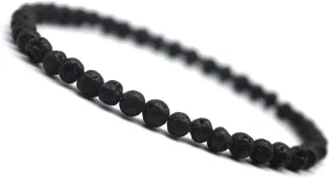 KIKILA 4mm Mini Gemstone Energy Bracelets Crushed Stone Beaded Bracelet Natural Stone Charm Beaded Small Couples Bracelets for Women