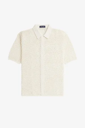 LACE BUTTON THROUGH SHIRT