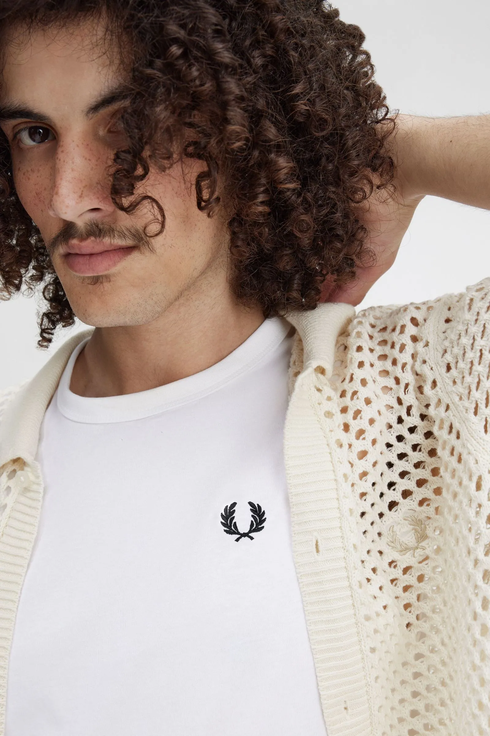 LACE BUTTON THROUGH SHIRT