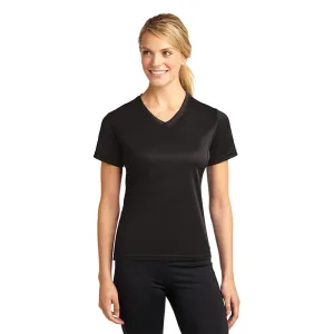 Ladies Dri-Mesh V-Neck Moisture Wicking V-Neck Tee Style #L468V With or Without Protective Underarm Shields