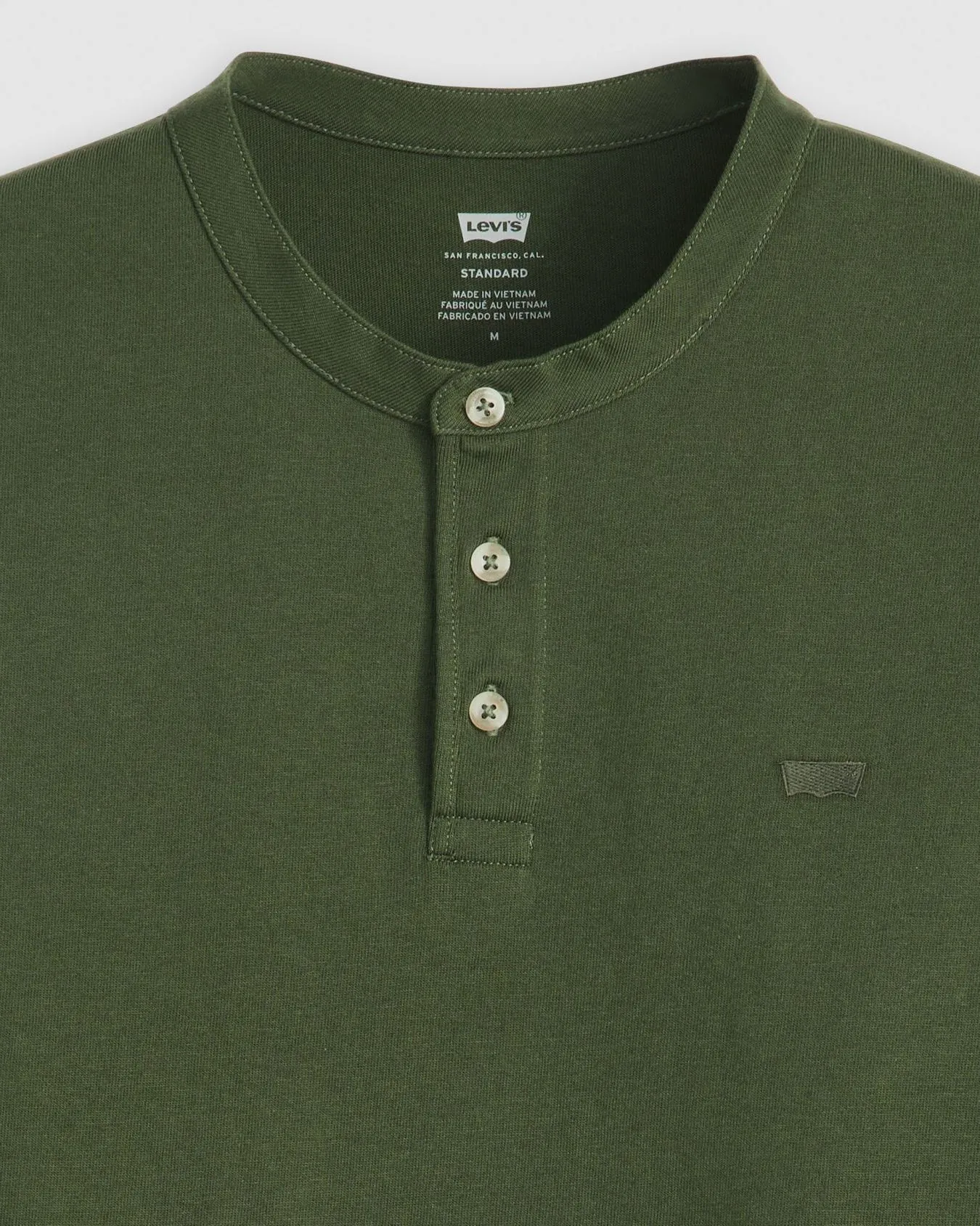 Levi's® S/S Housemark Henley - Kombu Green