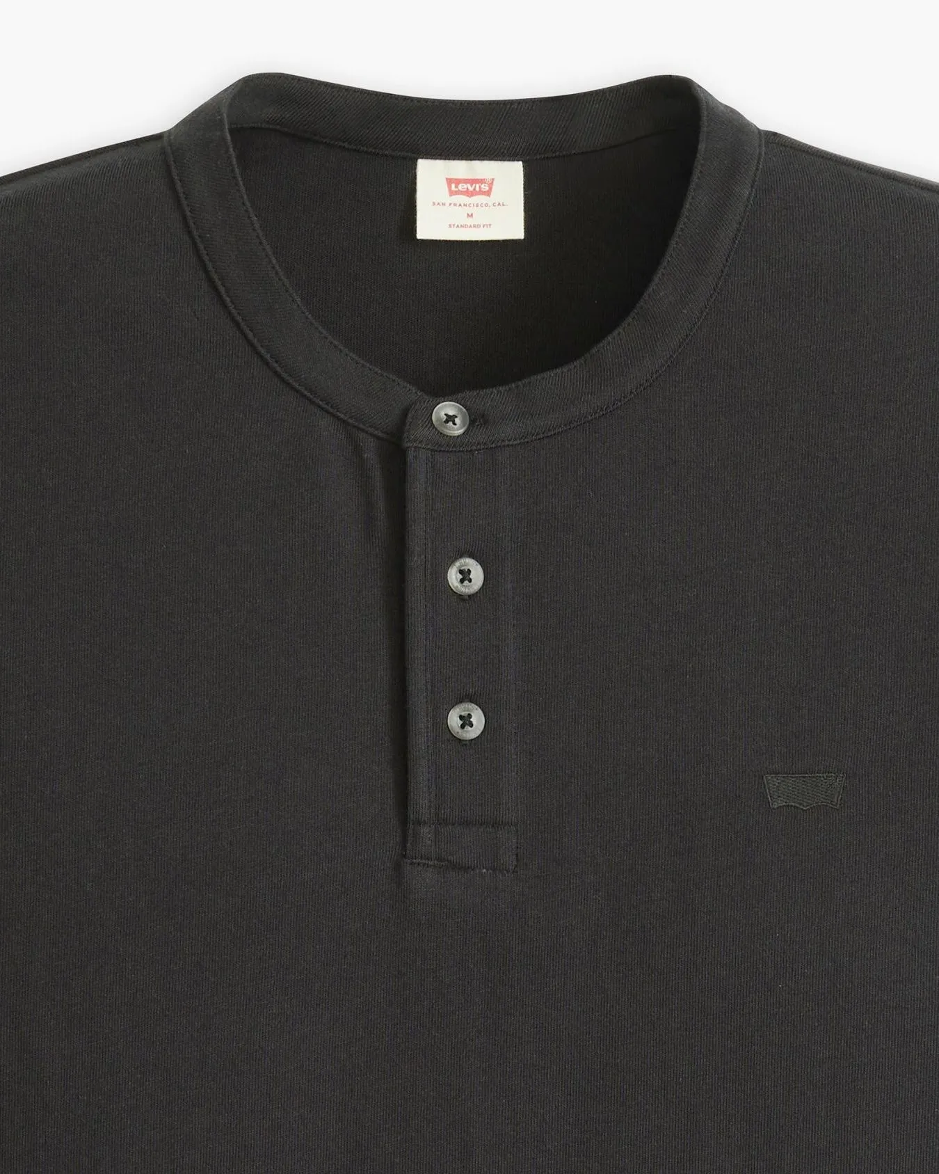Levi's® S/S Housemark Henley - Mineral Black
