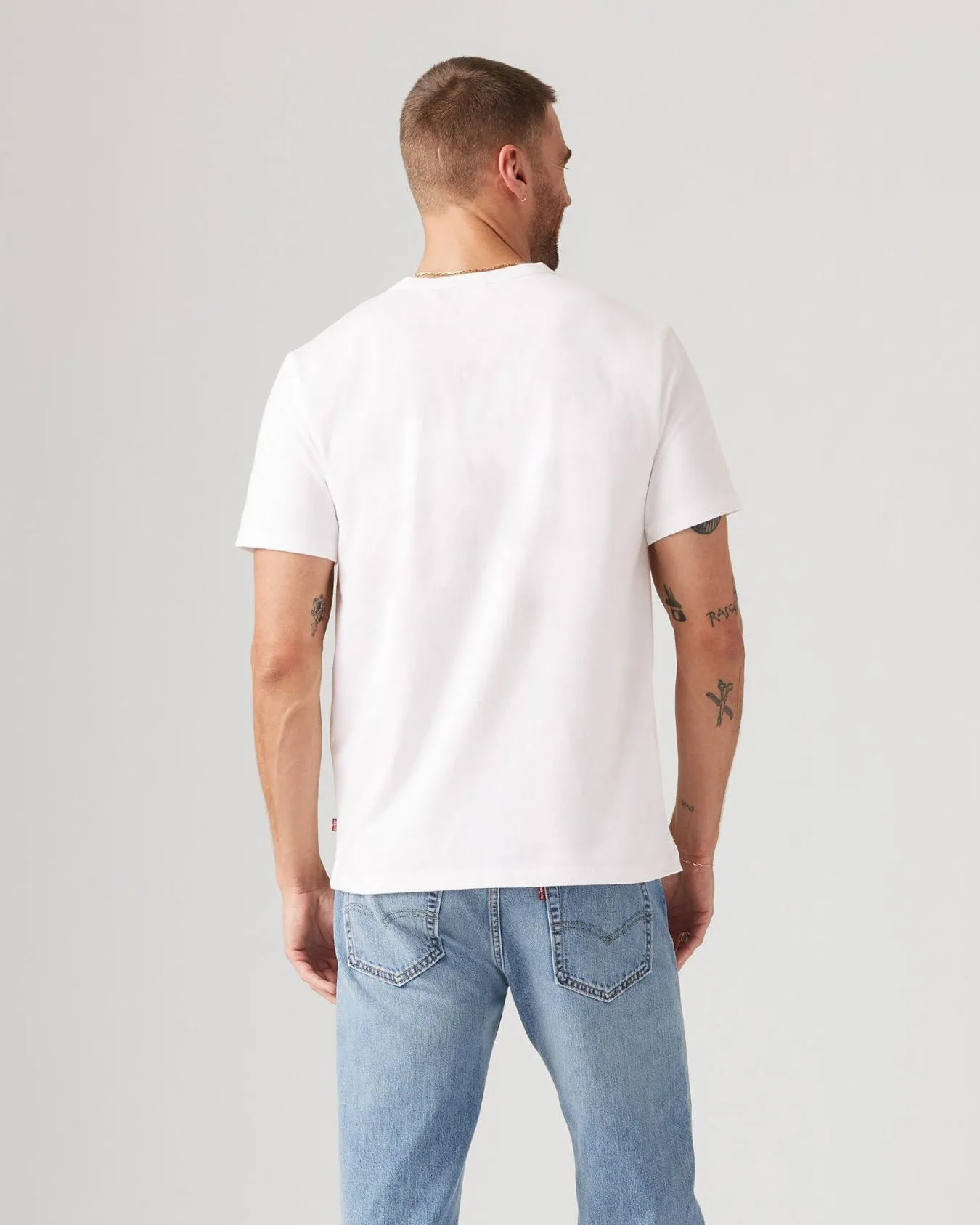 Levi's® S/S Housemark Henley - White