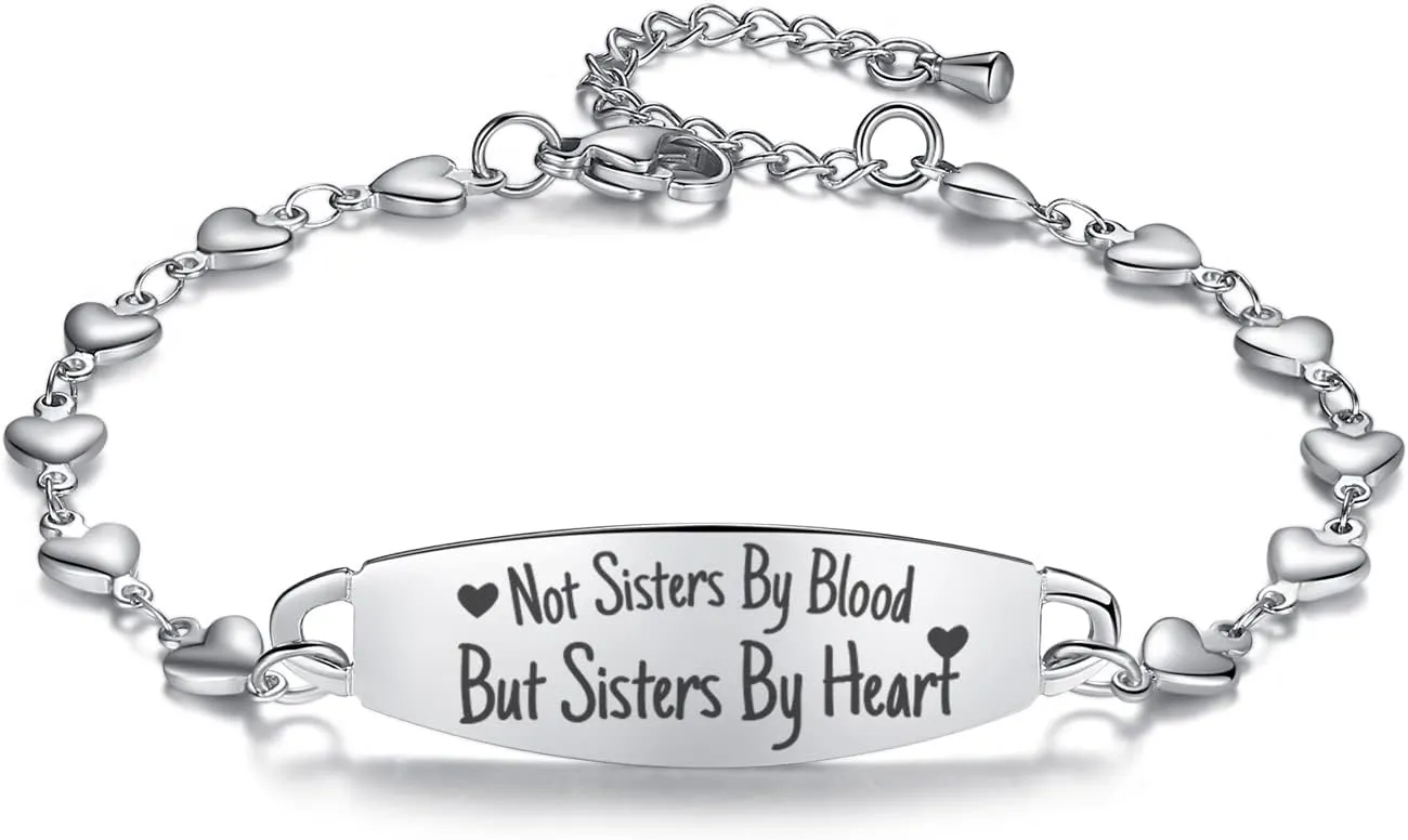 LinnaLove Sister bracelets for 2/3/4 Inspirational bracelets for women the Perfect Friendship Jewelry Gift for Best Friend