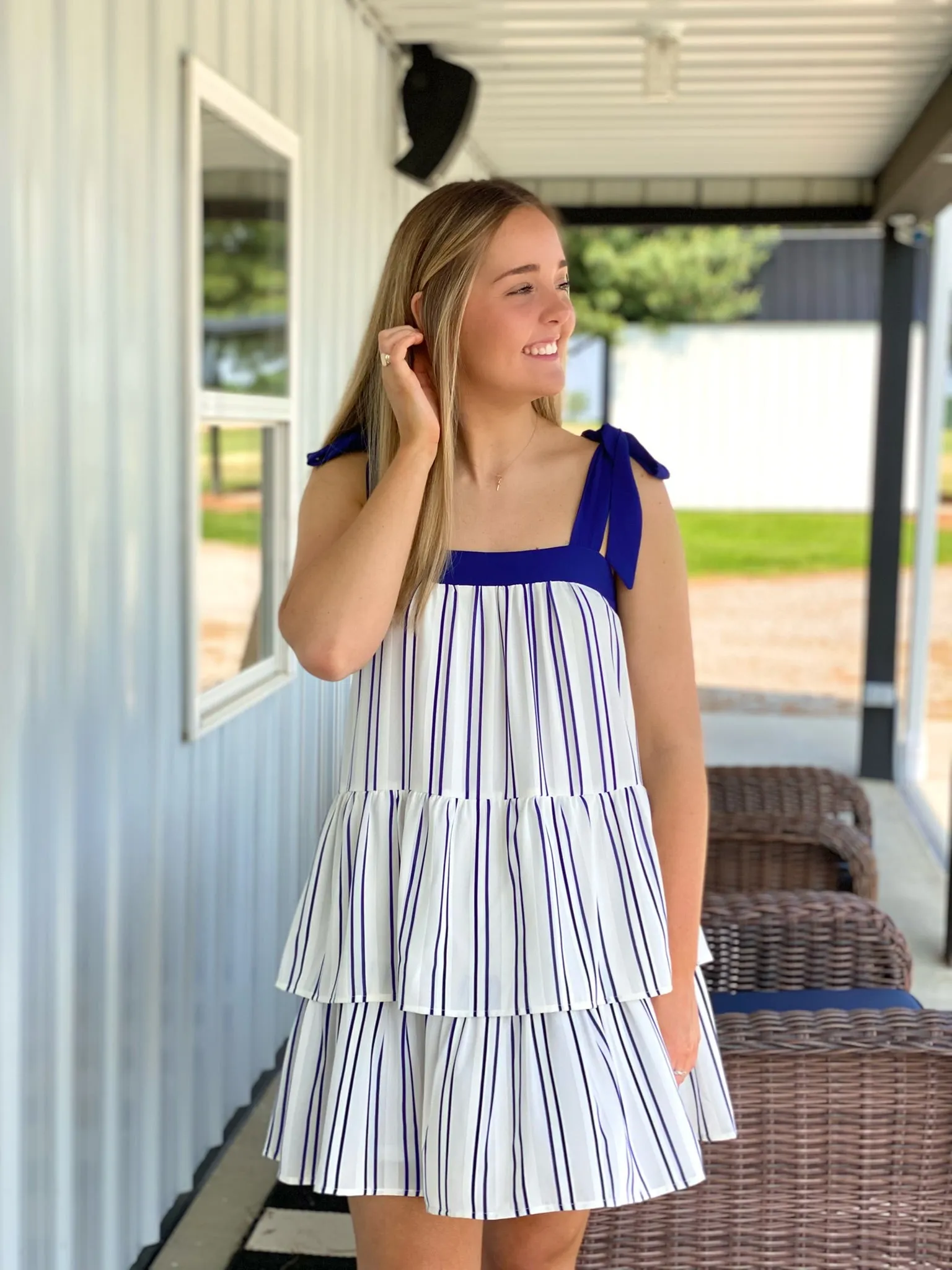 Look This Way Striped Dress