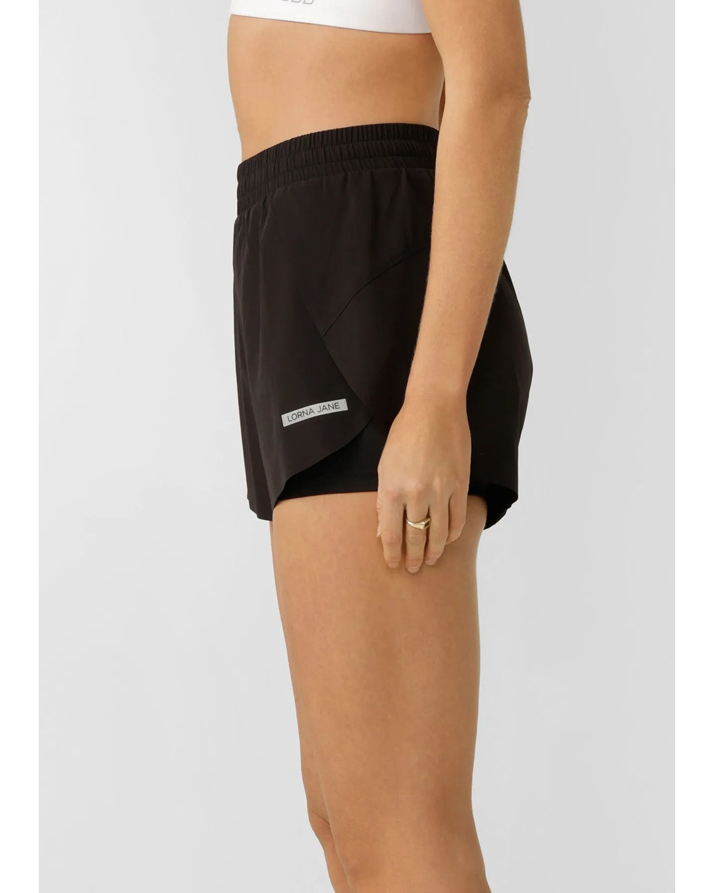 Lorna Jane Lightspeed Phone Pocket Run Short - Black