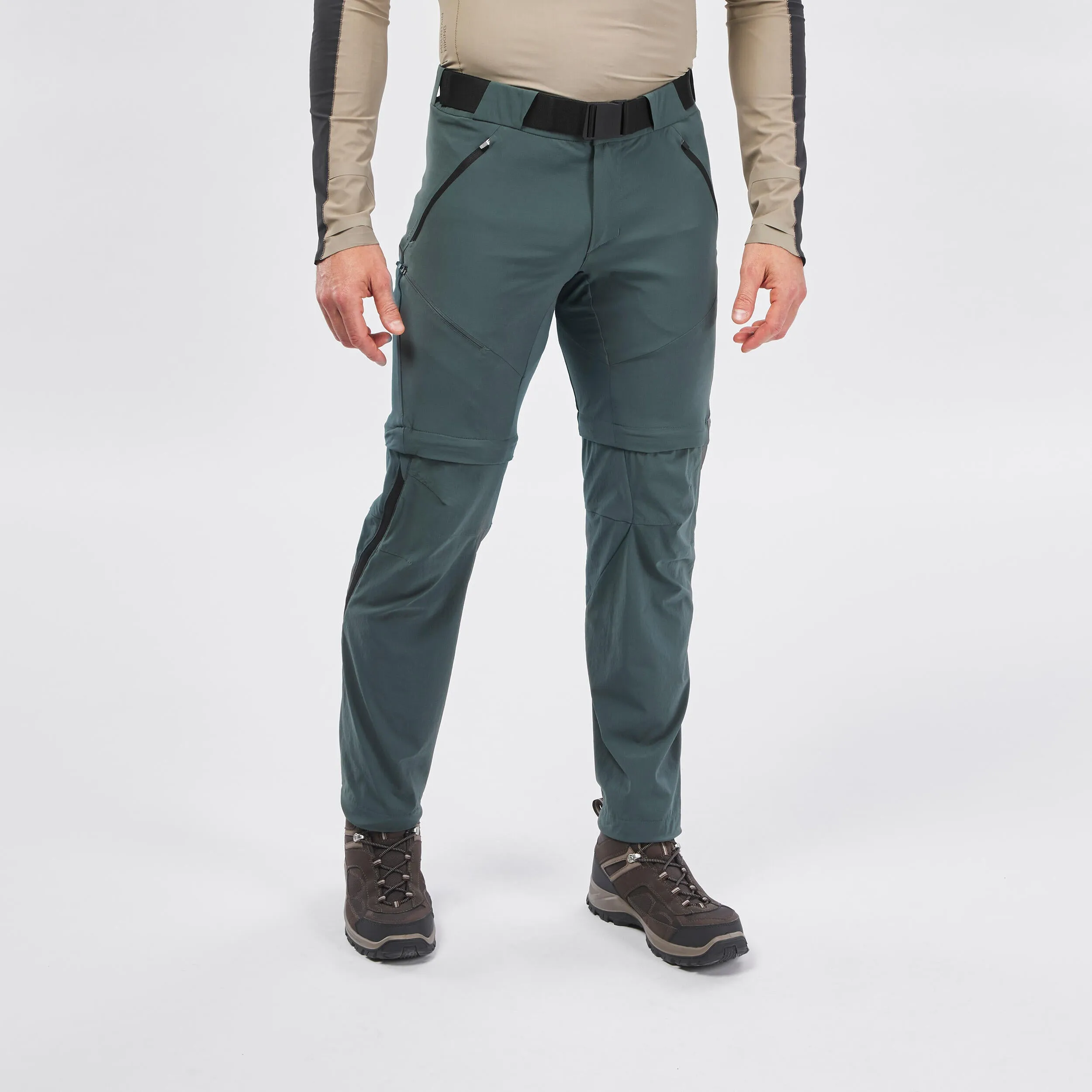 Men's trousers Quechua MH550, dark gray-green