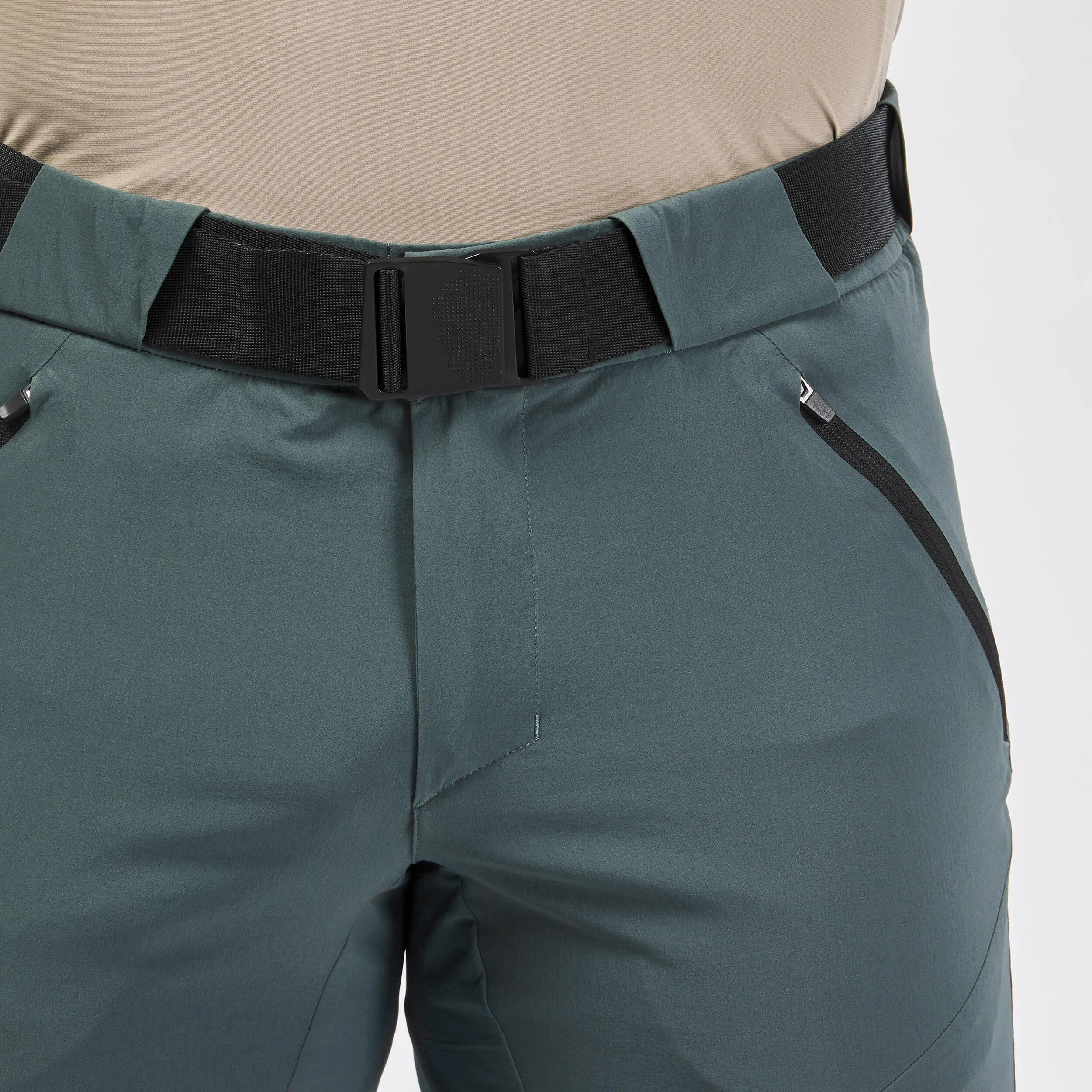 Men's trousers Quechua MH550, dark gray-green