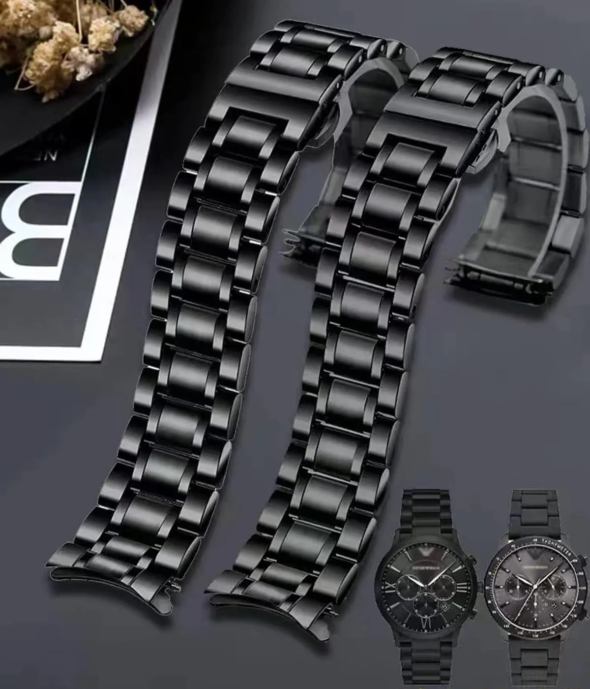 Metal Watch Band Stainless Steel 16mm 18mm 19mm 20mm 21mm 22mm 24mm Watch Strap Bracele Replacement Bands