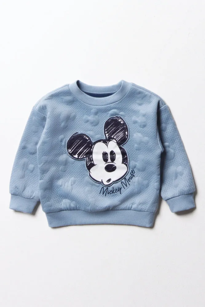 Mickey Mouse Crew Neck Tracktop Blue