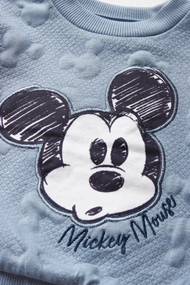 Mickey Mouse Crew Neck Tracktop Blue