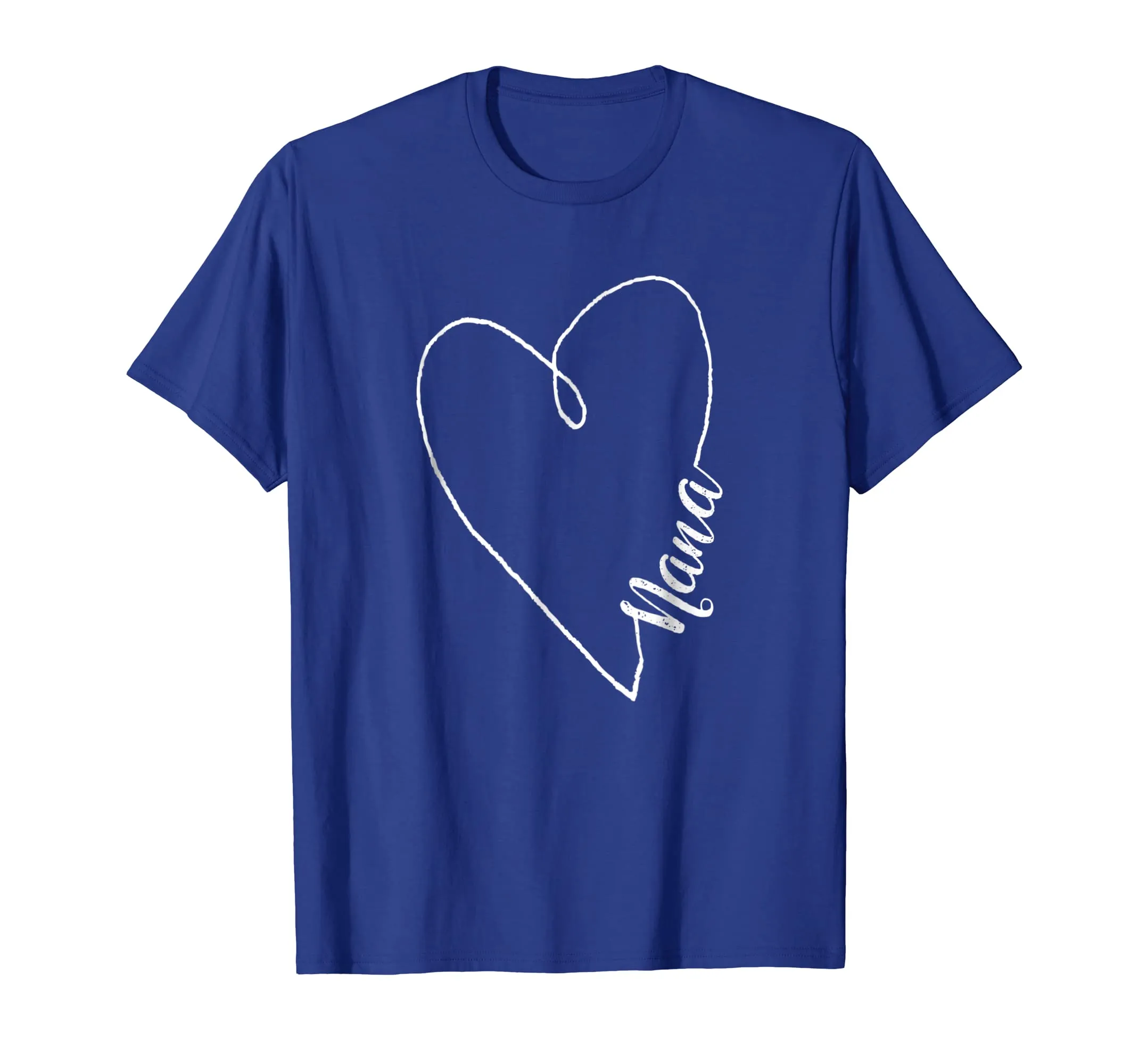 Nana Heart Shirt Light Mother Day Gift