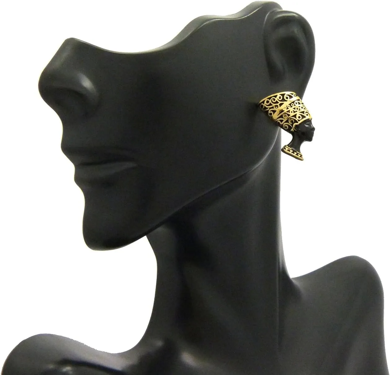 Nefertiti Egyptian Queen Beautiful Woman Earrings Post Style Pierced