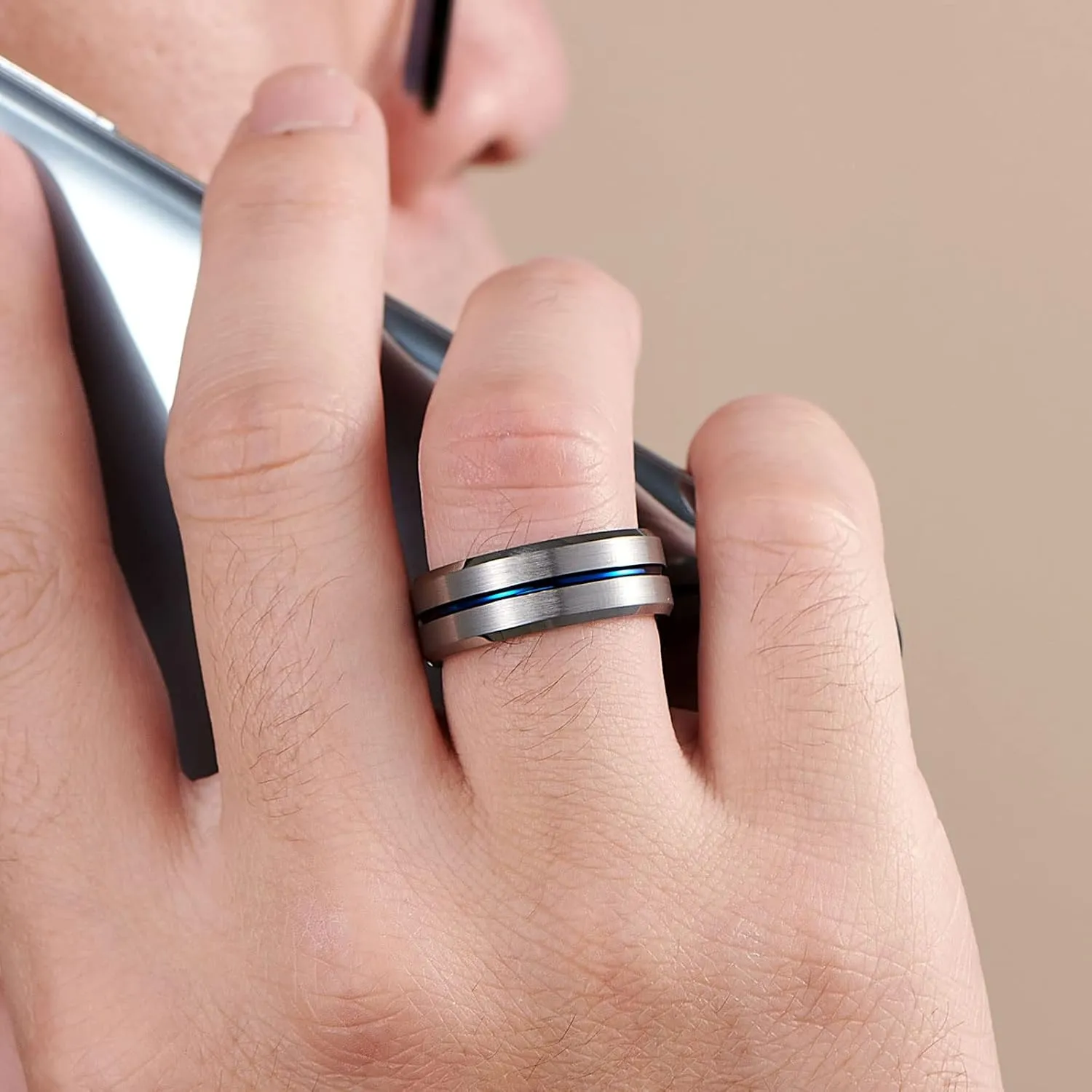 Newshe Jewellery Wedding Rings for Him and Her AAAAA Cz Women Sets Mens Tungsten Bands 925 Sterling Silver Couple Sz 5-13