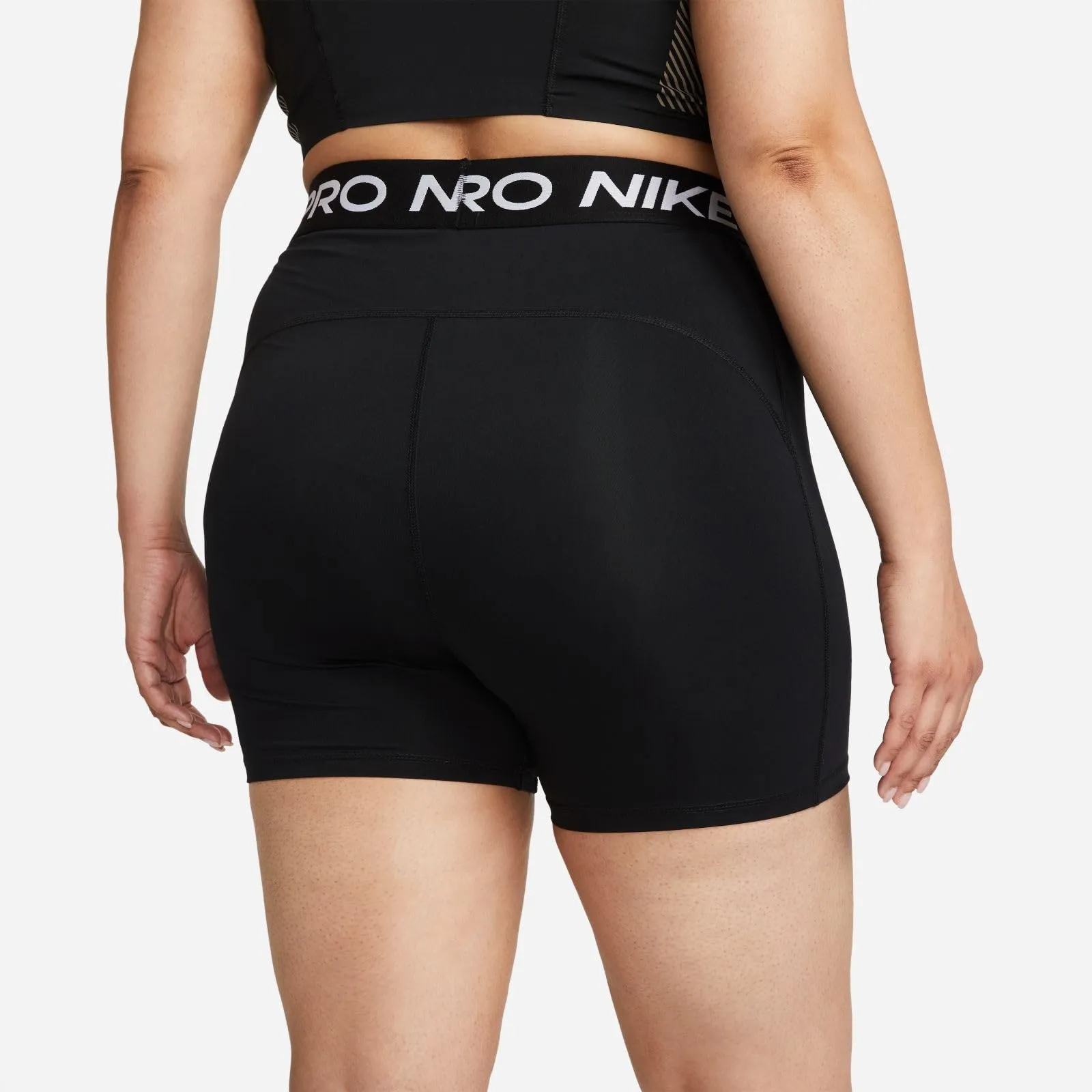 Nike Women's Pro 365 Shorts Black & White Medium