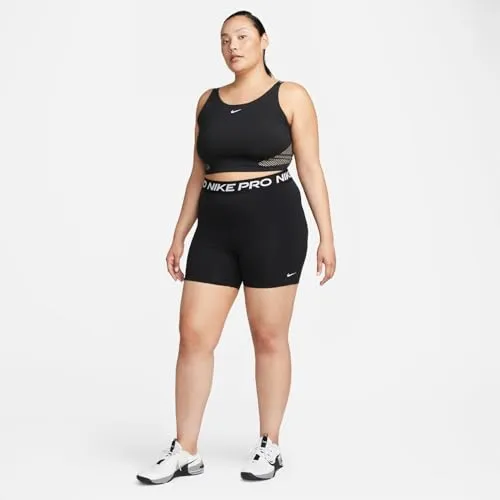 Nike Women's Pro 365 Shorts Black & White Medium