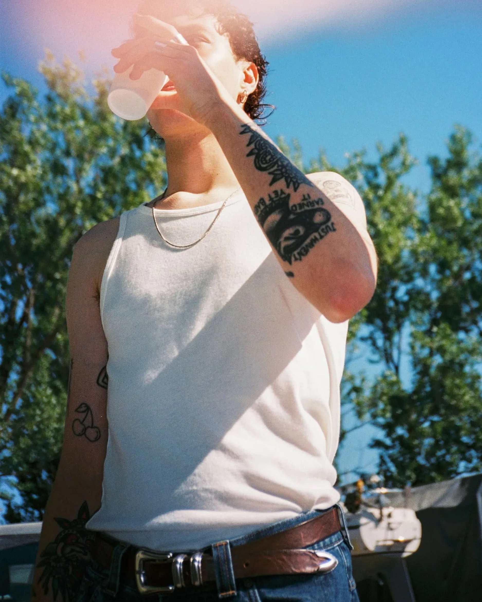 Nudie Jeans Tank Top - Offwhite