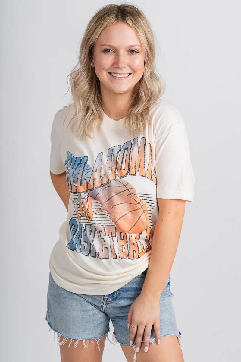 OKC basketball colorful unisex t-shirt natural