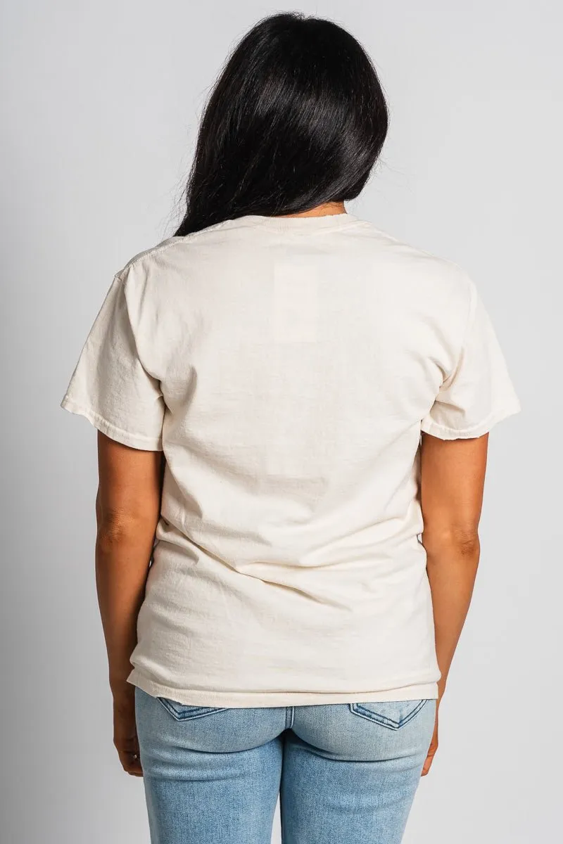 OKC basketball established thrifted t-shirt off white