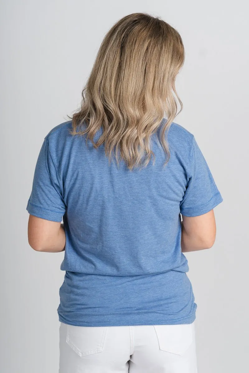 OKC basketball nothing but net t-shirt blue