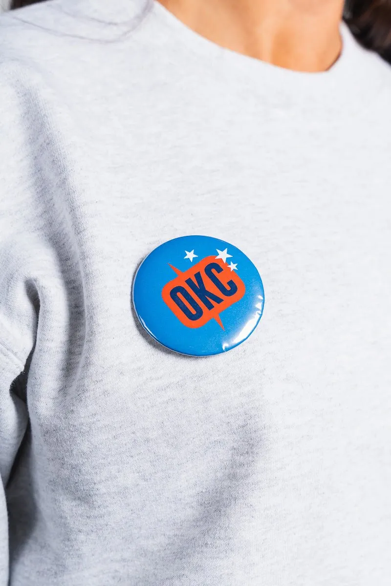 OKC basketball OKC stars 2.25 inch button