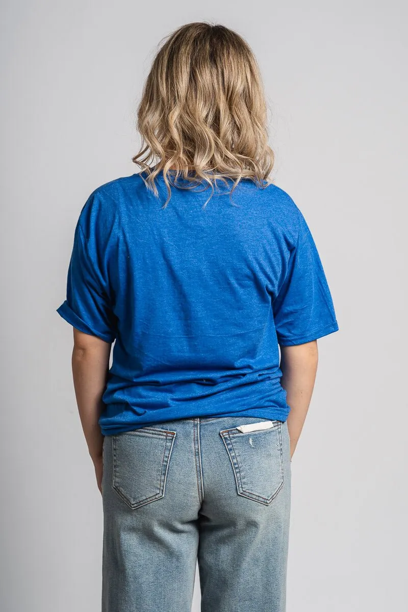 OKC basketball script unisex t-shirt royal