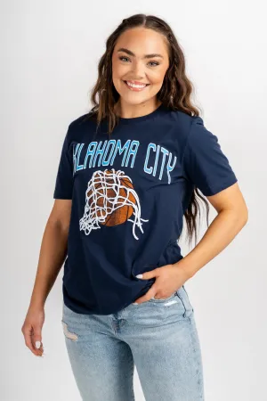 OKC fling unisex t-shirt navy