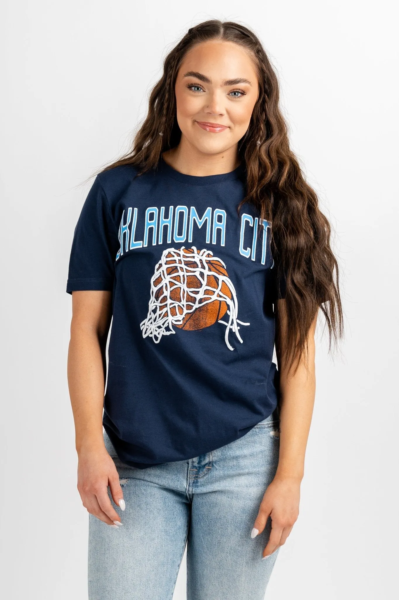 OKC fling unisex t-shirt navy