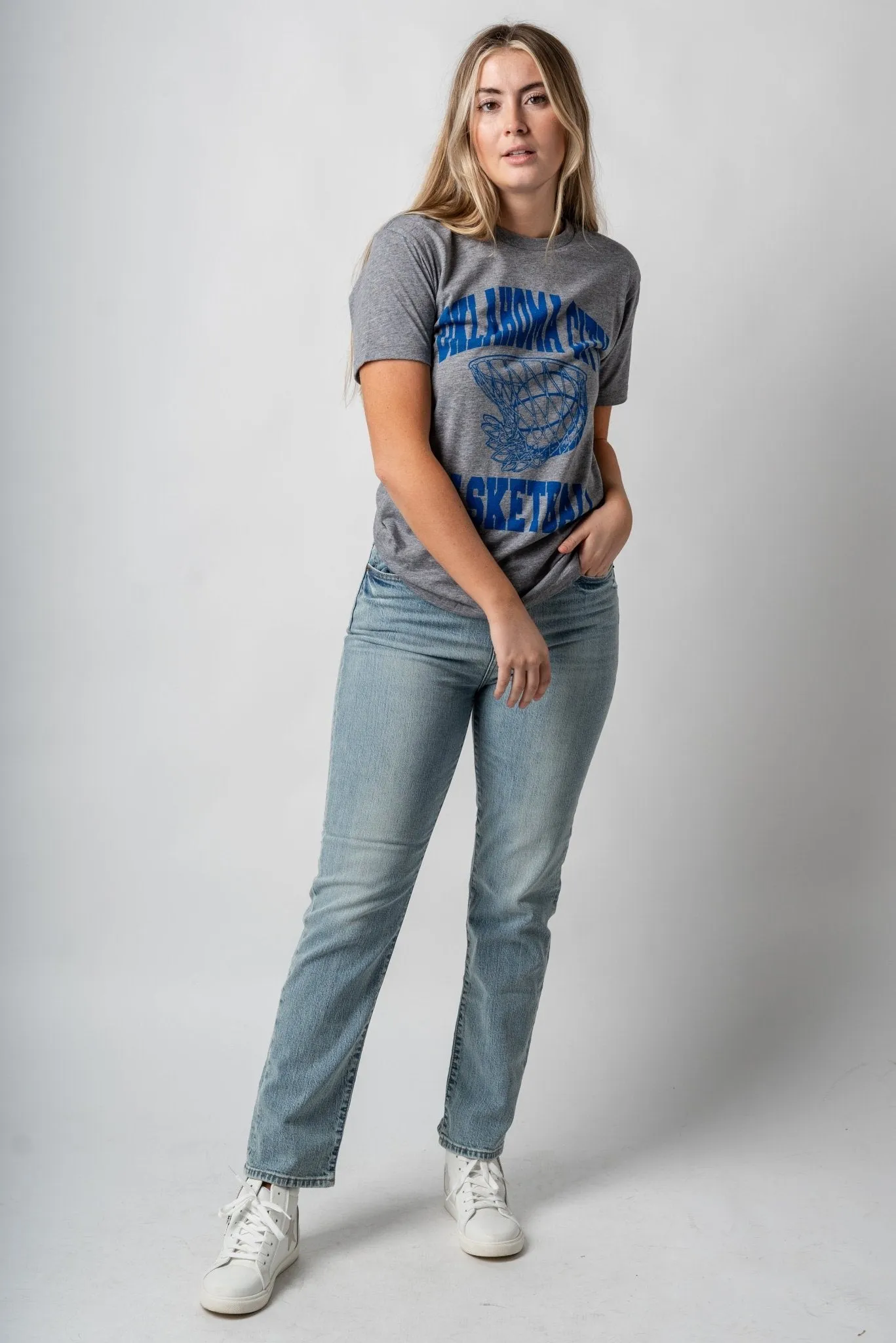 OKC swish unisex crew t-shirt grey