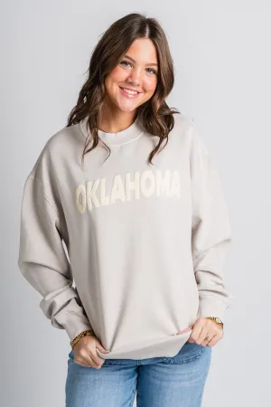 Oklahoma puff sweatshirt bone