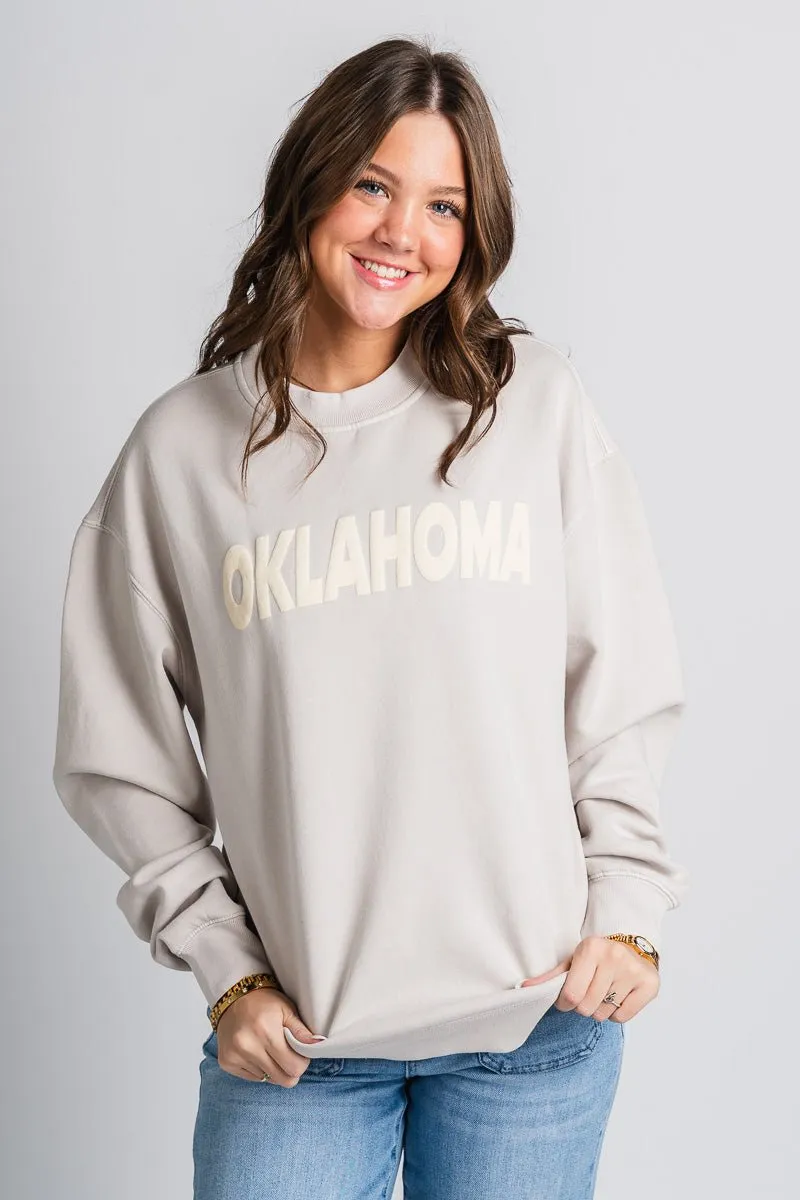 Oklahoma puff sweatshirt bone