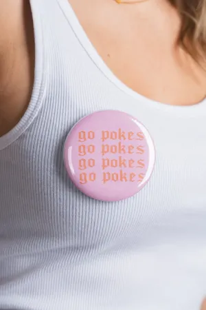OSU Go Pokes repeater 3 inch button