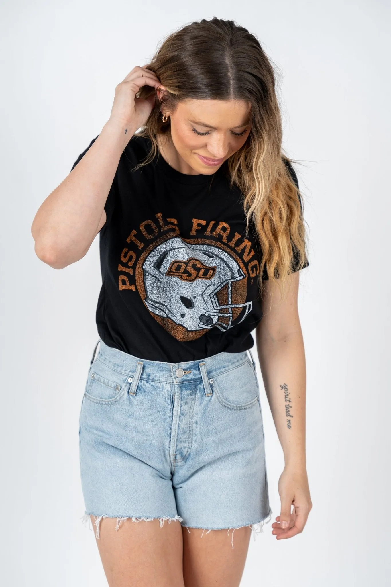 OSU helmet circle unisex t-shirt black