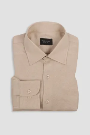 Pale Beige Linen Shirt