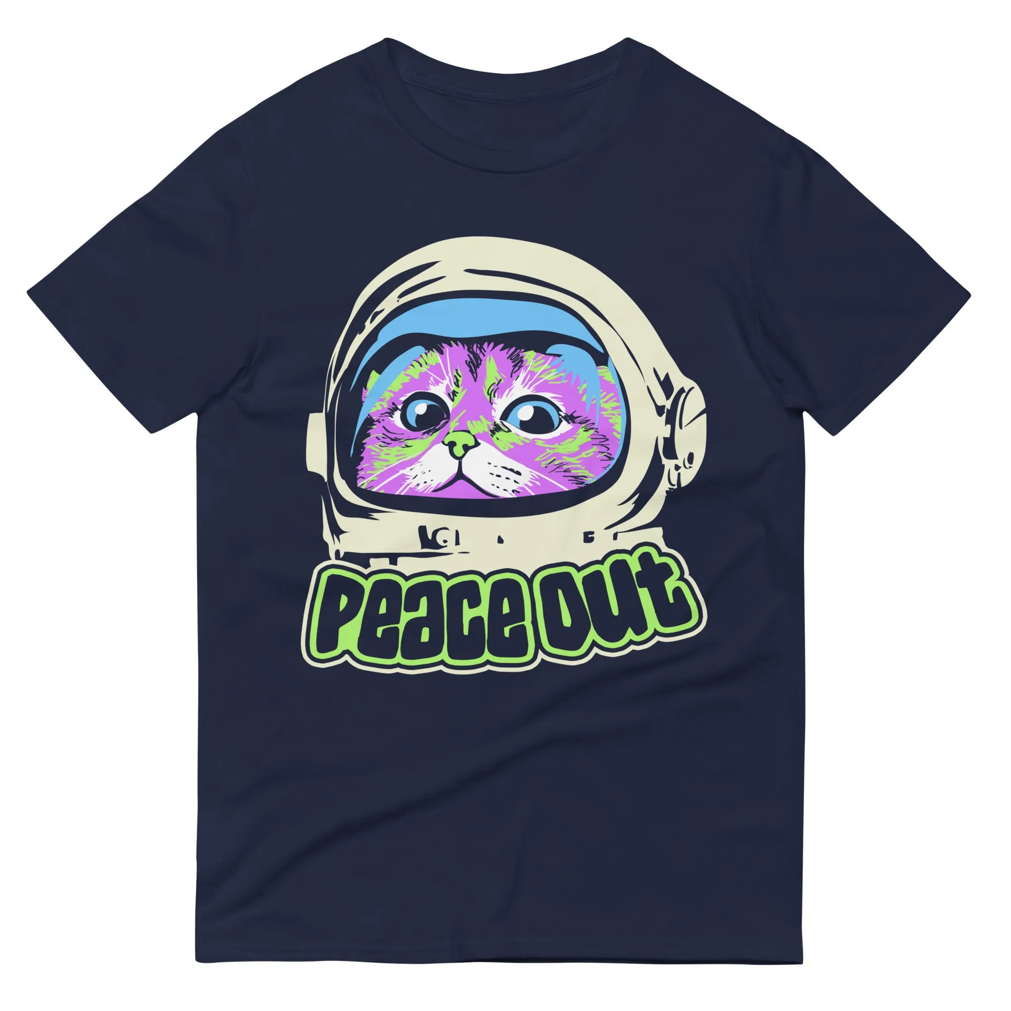 Peace Out Pussycat Unisex Short-Sleeve T-Shirt (Dark)