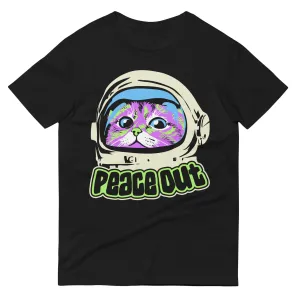 Peace Out Pussycat Unisex Short-Sleeve T-Shirt (Dark)