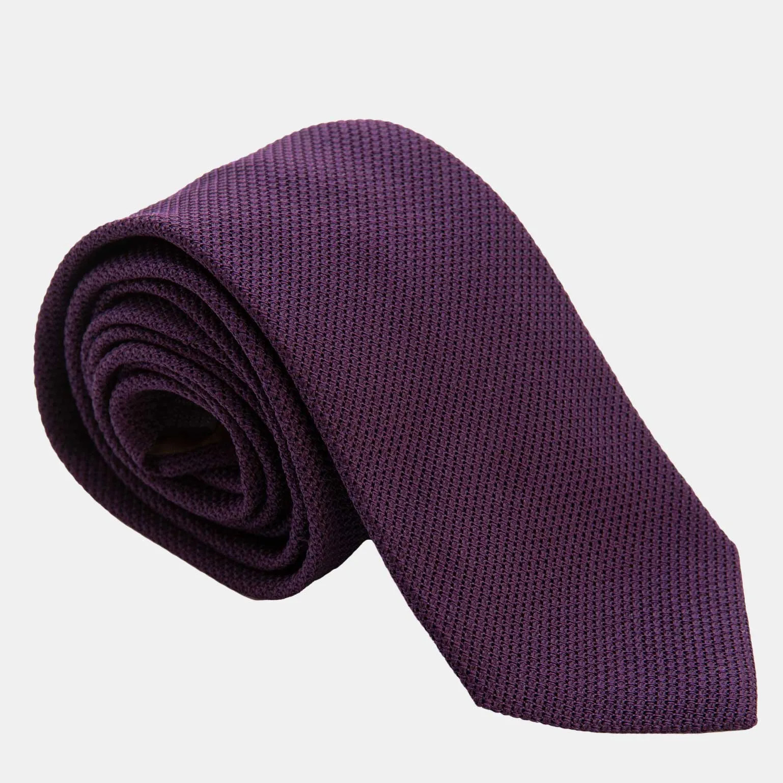 Plum - Silk Grenadine Tie